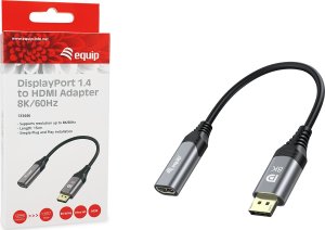 Adapter AV Equip Equip Displayport->HDMI Adapter 1.4 St/Bu    8K/60Hz grau 7
