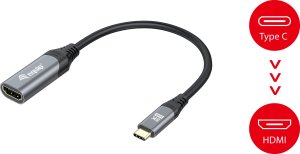 Adapter AV Equip Equip Adapter USB-C -> HDMI 2.1              8K60Hz 0.15m gr 4