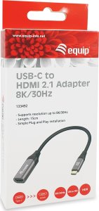 Adapter AV Equip Equip Adapter USB-C -> HDMI 2.1              8K60Hz 0.15m gr 5
