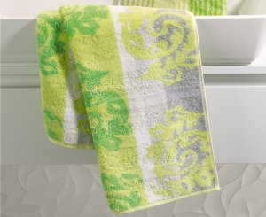 Cawo Frottier Ręcznik bawełniany 80x150 cm Cashmere Jacquard Kiwi 2