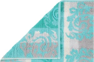Cawo Frottier Ręcznik bawełniany 80x150 cm Cashmere Jacquard Mięta 3