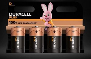 Duracell Duracell Plus D, battery (4 pieces, D) 1