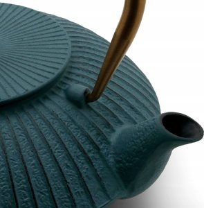 Bredemeijer Bredemeijer Teapot Linhai 1,1l Cast Iron petrol gold 153031 2