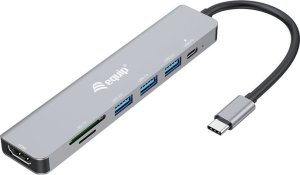 Adapter USB Triton Equip 133494 stacja dokująca Przewodowa USB 3.2 Gen 1 (3.1 Gen 1) Type-C Srebrny 1