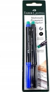 Faber-Castell FABER-CASTELL Marker Multimark permanent F bl/sw 2x BK 1