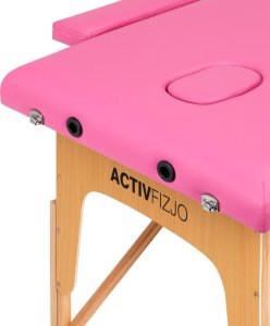 Activeshop Stół składany do masażu drewniany Komfort Activ Fizjo 2 segmentowe róż 5