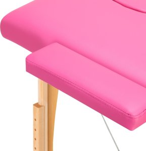 Activeshop Stół składany do masażu drewniany Komfort Activ Fizjo 2 segmentowe róż 6