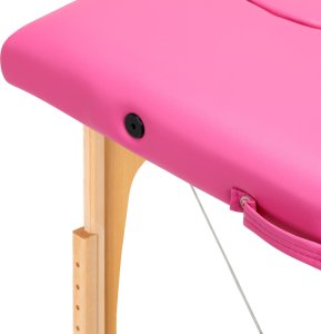 Activeshop Stół składany do masażu drewniany Komfort Activ Fizjo 2 segmentowe róż 7