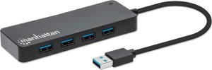 Manhattan MANHATTAN 7-Port USB Hub A-Stecker A-Buchse 5Gbit/s schwarz 1