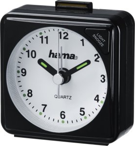 Hama Hama Travel Clock A50, black fluorescent Hand       186329 1