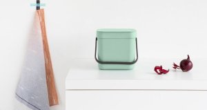 Kosz na śmieci Brabantia Brabantia Sort & Go Waste Bin Jade Green 3 L 5