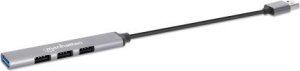 Serwer plików Manhattan MANHATTAN 4Port USB-A Hub 3x480Mbit/s 1xGbit/s USB-A Stecker 3