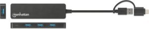 HUB USB Manhattan MANHATTAN 4-Port USB 3.0 Typ-C / Typ-A Kombi-Hub schwarz 2