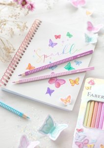 Faber-Castell FABER-CASTELL Buntstifte Sparkle Pastell 12er Metalle. 3