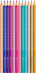 Faber-Castell FABER-CASTELL Buntstifte Sparkle Pastell 12er Metalle. 6