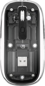 Mysz Manhattan Funkmaus USB-A 4 przyciski RGB LED czarny przezroczysty 8