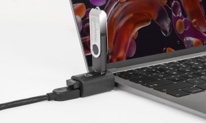 HUB USB Manhattan 3-Portowy Hub USB 3.2 Gen1 Typ-C do 1x USB-A 3.0, 2x USB 2.0 (180993) 2