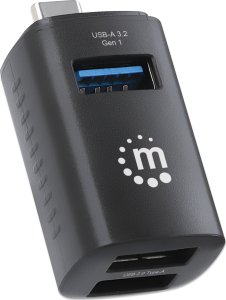 HUB USB Manhattan 3-Portowy Hub USB 3.2 Gen1 Typ-C do 1x USB-A 3.0, 2x USB 2.0 (180993) 7