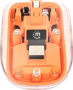 Mysz Manhattan Funkmaus USB-A 4przyciski RGB LED orange transparent 9