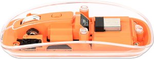 Mysz Manhattan Funkmaus USB-A 4przyciski RGB LED orange transparent 10