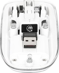 Mysz Manhattan 190275 myszka Uniwersalne Oburęczny RF Wireless Optyczny 1600 DPI 9