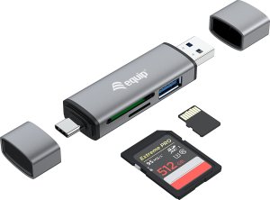Czytnik Equip Equip Kartenleser USB 3.0+USB-C für SD/MicroSD 3