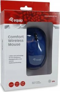 Mysz Equip Mysz optyczna bezprzewodowa USB Comfort R+L niebieski 3