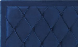 Beliani Łóżko z szufladami welurowe 160 x 200 cm niebieskie LIEVIN 13