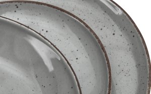 Chodzież Komplet talerzy dla 6 osób City szary 18 el. 5