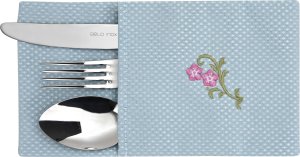 Witek Home Pokrowiec na sztućce (niebieski) 2