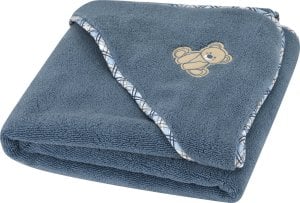 Vossen Ręcznik dziecięcy z kapturkiem 100x100 cm Teddy 4695 Blue 1