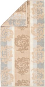 Cawo Frottier Ręcznik bawełniany 80x150 cm Cashmere Jacquard Piasek 4