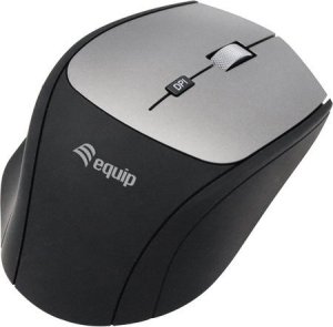 Mysz Equip Optyczna mysz bezprzewodowa Dual Adapter USB-C+A R+L czarny 4