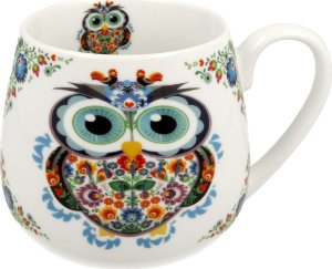 DUO Kubek porcelanowy baryłka 430 ml Sowa ETNO 1