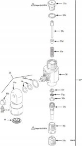 Graco GRACO CLEANSHOT SHUT-OFF VALVE HEAD + NOZZLE. 6