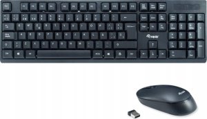 Klawiatura + mysz Equip Equip 245221 klawiatura Dołączona myszka RF Wireless QWERTY Hiszpański Czarny 1