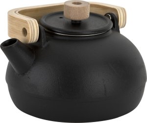 Witek Home Żeliwny czajnik 1,1 L z sitkiem SakuraTea czarny 2