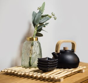 Witek Home Żeliwny czajnik 1,1 L z sitkiem SakuraTea czarny 8