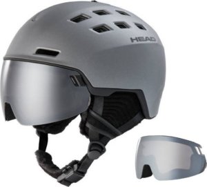 Head Kask z przyłbicą szybą HEAD Radar 5K Anthracite + dodatkowa szyba 2023 1