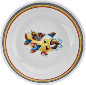 Lubiana Zestaw naczyń dla dzieci Samolocik porcelanowy 6