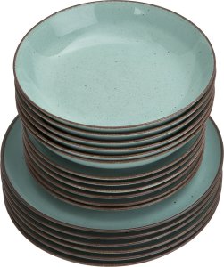 Chodzież Komplet talerzy dla 6 osób City morski 18 el. 3