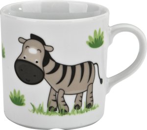 Lubiana Zestaw naczyń dla dzieci Zebra porcelanowy 2
