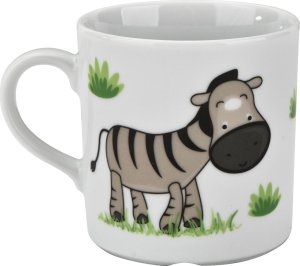 Lubiana Zestaw naczyń dla dzieci Zebra porcelanowy 3