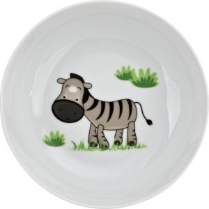 Lubiana Zestaw naczyń dla dzieci Zebra porcelanowy 5