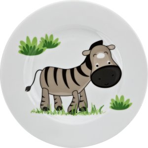 Lubiana Zestaw naczyń dla dzieci Zebra porcelanowy 7