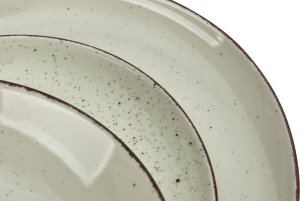 Chodzież Komplet talerzy dla 6 osób City kremowy 18 el. 4