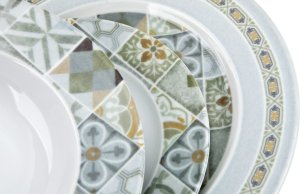 Lubiana Komplet talerzy dla 6 osób Mozaika N013 18 el. 2
