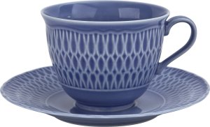 Ćmielów Filiżanka porcelanowa 250 ml + spodek Sofia Szafirowa 1