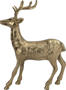 Ewax Figurka ozdobna Renifer H44,5 cm złota metalowa 2