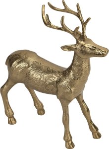 Ewax Figurka ozdobna Renifer H44,5 cm złota metalowa 4